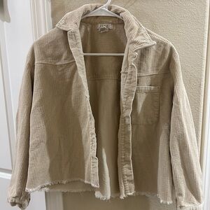 Light Beige Corduroy Jacket by Aritzia-inspired Label